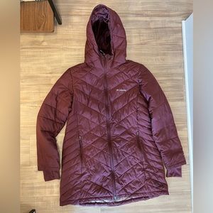 Columbia women’s insulated long hooded coat